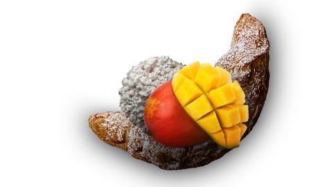 Piróg z twarogiem i mango